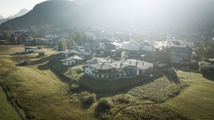 Luftaufnahme Löwen Chalets