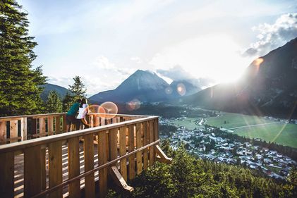 Kurblhang mit Blick auf Leutasch