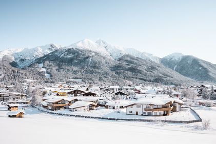 Außenaufnahme Löwenchalets Winter