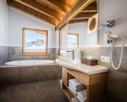 Badezimmer im Löwenchalet