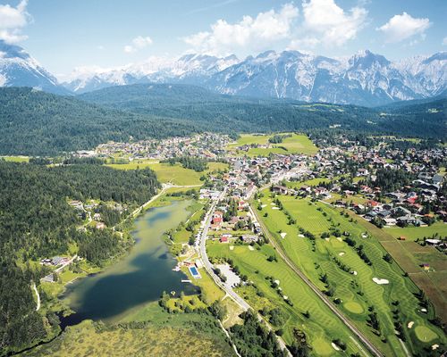 Seefeld in Vogelperspektive