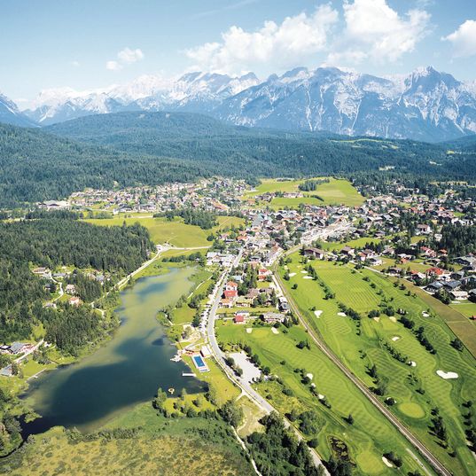 Seefeld in Vogelperspektive
