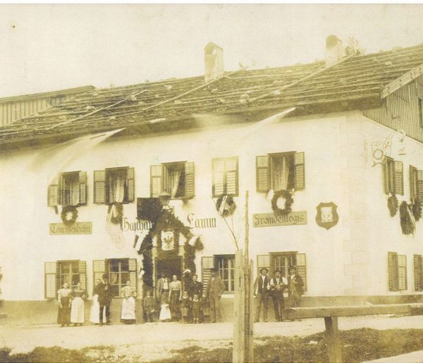 Gasthof Lamm Historisches Bild